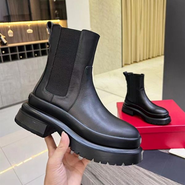 boots softleather leather ankle combat boots platform wedges lace-up round toe block heels flat booties chunky luxury designer for women fac, Black
boots softleather leather ankle combat boots platform wedges lace-up round toe block heels flat booties chunky luxury designer for women fac, Black
