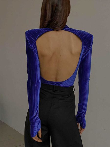 women's t-shirt 2022 elegant velevt turtleneck bodysuit women backless slim rompers street bodysuits club party clothes long sleeve t2, White
women's t-shirt 2022 elegant velevt turtleneck bodysuit women backless slim rompers street bodysuits club party clothes long sleeve t2, White