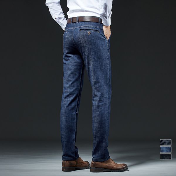 men's jeans autumn winter business men blue black straight casual elasticity office work wear male denim pants 30 40 220923
men's jeans autumn winter business men blue black straight casual elasticity office work wear male denim pants 30 40 220923