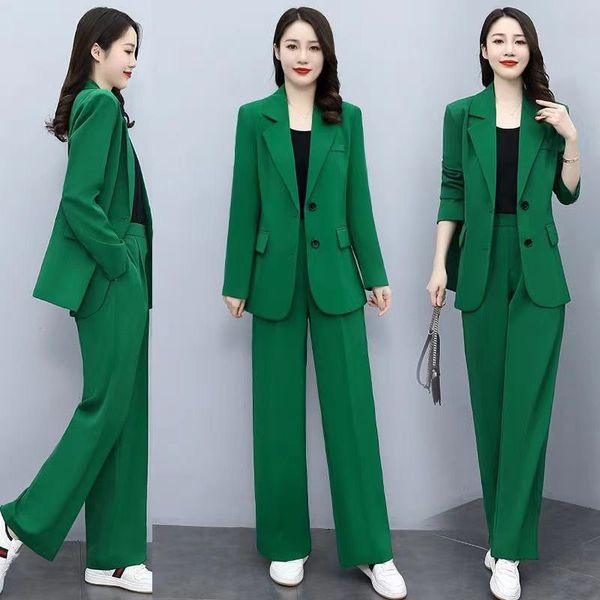 women's suits blazers autumn casual suit jacket pants twopiece women's fashionloose blazers trousers set female elegnat profession, White;black
women's suits blazers autumn casual suit jacket pants twopiece women's fashionloose blazers trousers set female elegnat profession, White;black