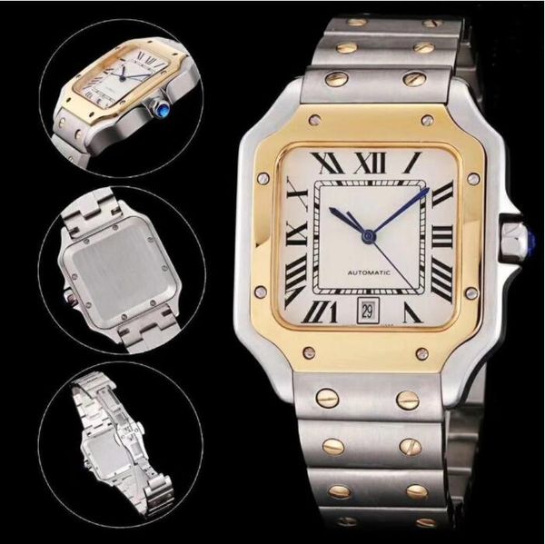 silver-gold men watch classic square design stainless steel mens watches automatic movement glide sweep move wristwatches clock, Slivery;brown
silver-gold men watch classic square design stainless steel mens watches automatic movement glide sweep move wristwatches clock, Slivery;brown