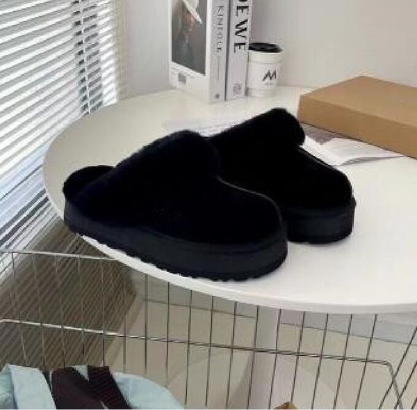 women's thickened platform slippers boots fashion design cow-split leather slipper boots classic chestnut, Black
women's thickened platform slippers boots fashion design cow-split leather slipper boots classic chestnut, Black