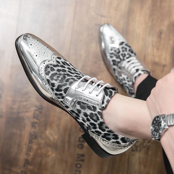 bullock leopard print loafers men casual shoes leather gold silver fashion trend pointed youth british daily party wedding business shoes si, Black
bullock leopard print loafers men casual shoes leather gold silver fashion trend pointed youth british daily party wedding business shoes si, Black