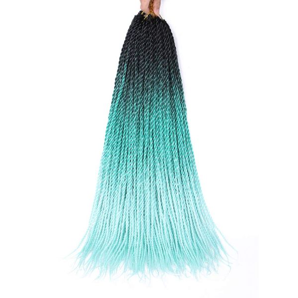 24 inch senegalese twist hair crochet pre looped synthetic ombre braiding hair extensions small braids 100g/pack ls23b, Black
24 inch senegalese twist hair crochet pre looped synthetic ombre braiding hair extensions small braids 100g/pack ls23b, Black