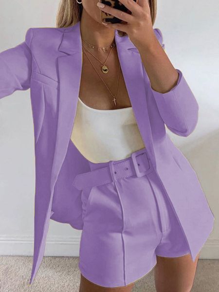 women's suits blazers spring and summer suit jacket shorts temperament women's fashion casual lapel cardigan fashion belt women�, White;black
women's suits blazers spring and summer suit jacket shorts temperament women's fashion casual lapel cardigan fashion belt women�, White;black