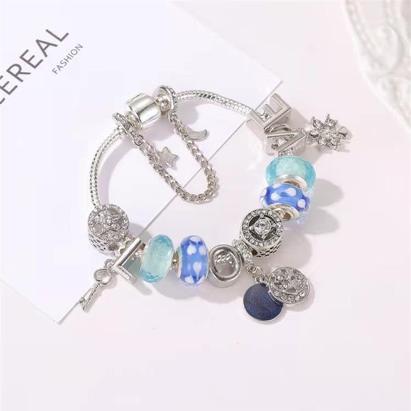 16-21cm letter jewelry blue starry sky pendant charm bracelet for 925 silver snake chain crystal beads fit diy bangle as bosom fri183w, Golden;silver
16-21cm letter jewelry blue starry sky pendant charm bracelet for 925 silver snake chain crystal beads fit diy bangle as bosom fri183w, Golden;silver