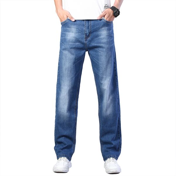 men's jeans 6 color autumn men's thin loose classic brand stretch casual denim trousers male spring and summer straight pants 2209, Blue
men's jeans 6 color autumn men's thin loose classic brand stretch casual denim trousers male spring and summer straight pants 2209, Blue