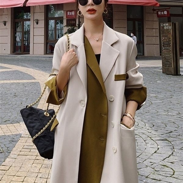 women's trench coats ewq women trench coat colorblock patchwork design lapel single breasted casual loose women windbreaker overcoat 22, Tan;black
women's trench coats ewq women trench coat colorblock patchwork design lapel single breasted casual loose women windbreaker overcoat 22, Tan;black