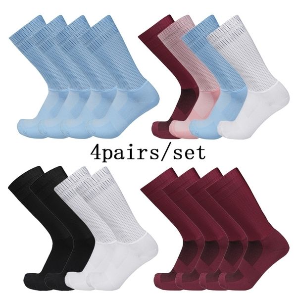 men's socks 4pairsset aero cycling socks pro team racing bicycle socks silicone nonslip summer breathable calcetines ciclismo 220923, Black
men's socks 4pairsset aero cycling socks pro team racing bicycle socks silicone nonslip summer breathable calcetines ciclismo 220923, Black