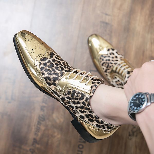 bullock leopard print loafers men casual shoes leather gold silver fashion trend pointed youth british daily party wedding business shoes la, Black
bullock leopard print loafers men casual shoes leather gold silver fashion trend pointed youth british daily party wedding business shoes la, Black