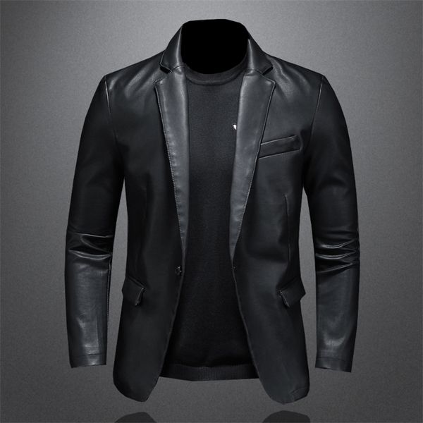 mens leather faux autumn style korean version of leather jacket mens faux slimfit blazer 5xl 220923, Black
mens leather faux autumn style korean version of leather jacket mens faux slimfit blazer 5xl 220923, Black