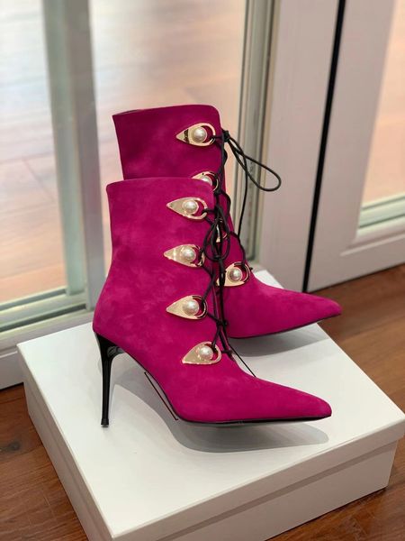 new 22ss pointed ankle boot leather pearl heel height .5 size 35-42 six color y2k downright skin-ful, Black
new 22ss pointed ankle boot leather pearl heel height .5 size 35-42 six color y2k downright skin-ful, Black