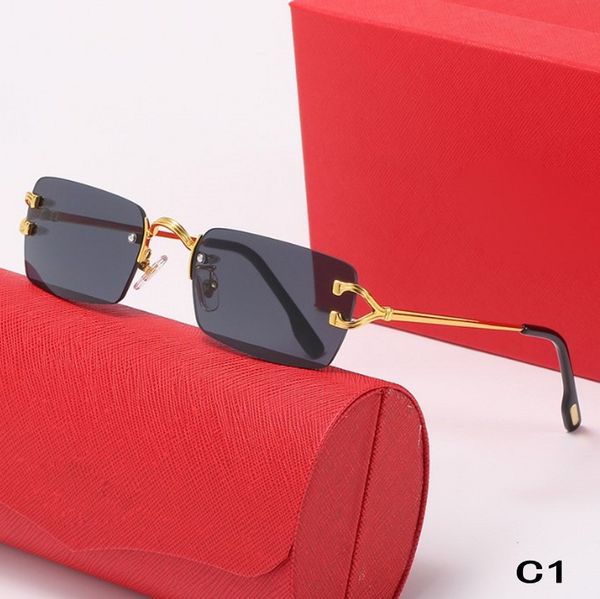 men's eyewear designer sunglasses women's fashion rimless square coated sunglasses uv400, White;black
men's eyewear designer sunglasses women's fashion rimless square coated sunglasses uv400, White;black