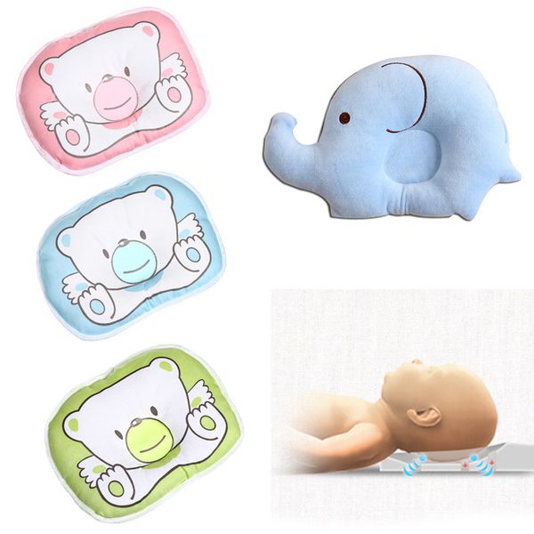 pillows baby born children u shape headrest prevent flat head toddler cushion cartoon elephant soft velvet nursing 220924