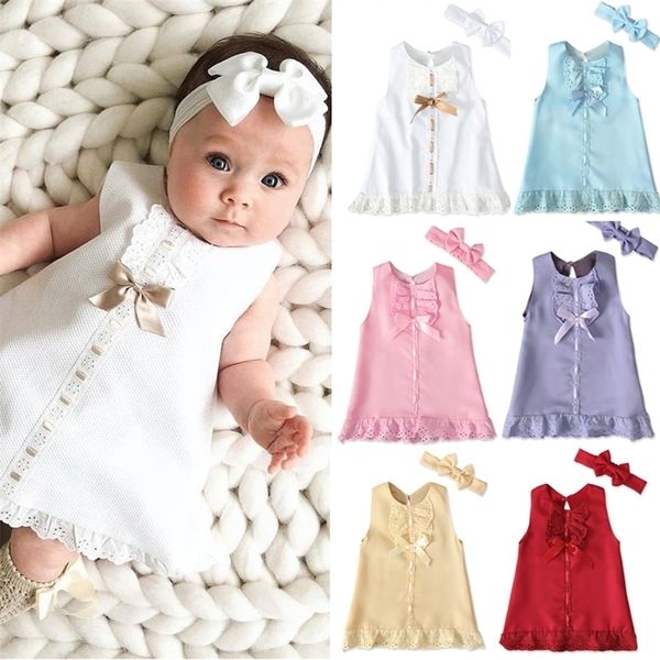 girl's dresses born baby girls dresses summer cute bow sleeveless princess party birthday lace dressheadband 2pcs kids toddler clothes, Red;yellow
girl's dresses born baby girls dresses summer cute bow sleeveless princess party birthday lace dressheadband 2pcs kids toddler clothes, Red;yellow