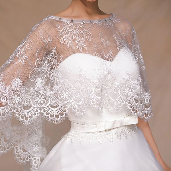 bridal wedding wraps & jackets dress gauze shawl thin one line lace shawl, White
bridal wedding wraps & jackets dress gauze shawl thin one line lace shawl, White