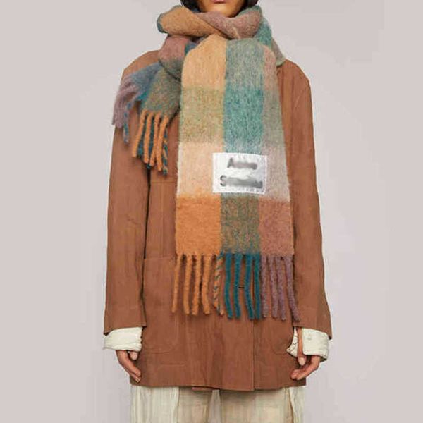 ac fashion luxury scarf men's women shawls imitation cashmere wraps rainbow thick beard lattice neckerchief tassel warm bib female mwez, Blue;gray
ac fashion luxury scarf men's women shawls imitation cashmere wraps rainbow thick beard lattice neckerchief tassel warm bib female mwez, Blue;gray