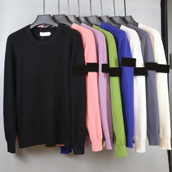 23ss new casual armband pullover sweater tee embroidered round logo men ladies couple loose wool pullover 01, White;black
23ss new casual armband pullover sweater tee embroidered round logo men ladies couple loose wool pullover 01, White;black