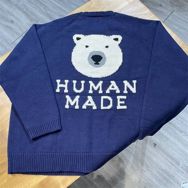 mens sweaters human made knitted pullover oversized men women 1 1 polar bear print human made sweater 220923, White;black
mens sweaters human made knitted pullover oversized men women 1 1 polar bear print human made sweater 220923, White;black