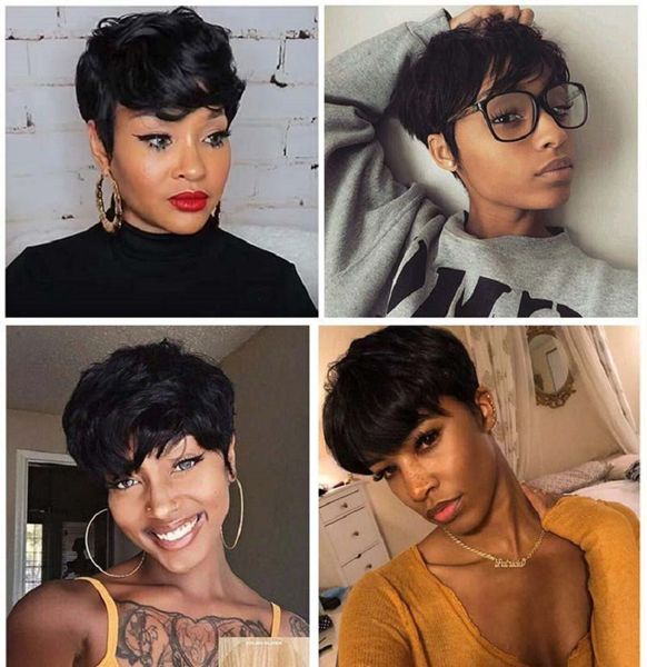 europe and the united states burst wig fashionable handsome lady africa classic short hair chemical fiber head cover, Black
europe and the united states burst wig fashionable handsome lady africa classic short hair chemical fiber head cover, Black