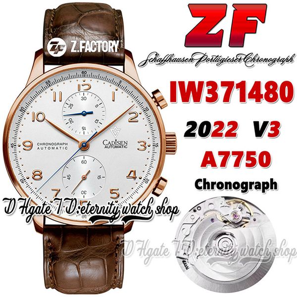 zf v3 az371480 a7750 automatic chronograph mens watch th 12.3 white dial number markers rose gold steel case brown leather strap 2022 super, Slivery;brown
zf v3 az371480 a7750 automatic chronograph mens watch th 12.3 white dial number markers rose gold steel case brown leather strap 2022 super, Slivery;brown