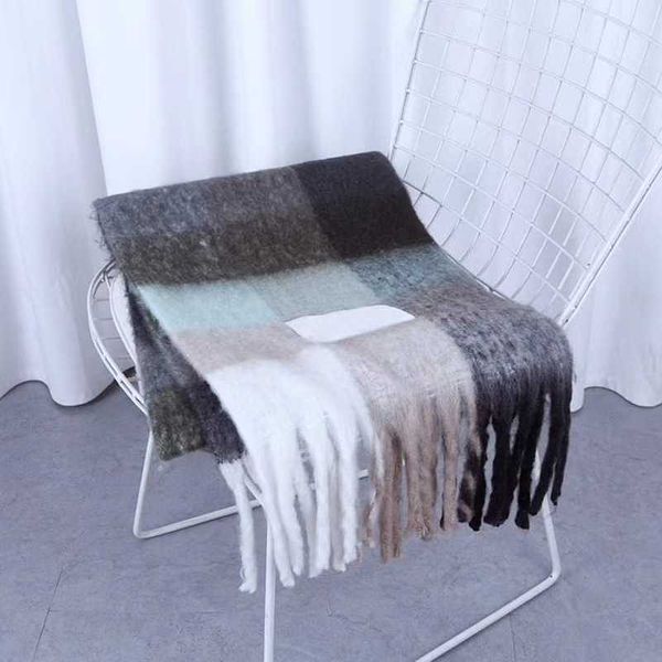 luxury fashion ac scarf men women shawls imitation cashmere thick beard wraps rainbow lattice mohair warm female student shawl bib uqq9, Blue;gray
luxury fashion ac scarf men women shawls imitation cashmere thick beard wraps rainbow lattice mohair warm female student shawl bib uqq9, Blue;gray