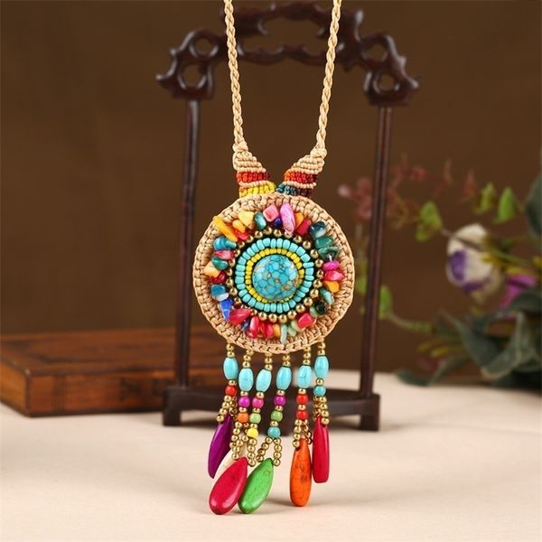pendant necklaces fashion bohemian style beads women stone jewelry vintage wax rope knitted sweater chain 220924, Silver
pendant necklaces fashion bohemian style beads women stone jewelry vintage wax rope knitted sweater chain 220924, Silver