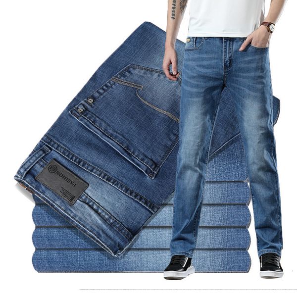 men's jeans business men casual straight washed blue bleached retro stretch comfortable denim trousers male brand clothing 220923
men's jeans business men casual straight washed blue bleached retro stretch comfortable denim trousers male brand clothing 220923