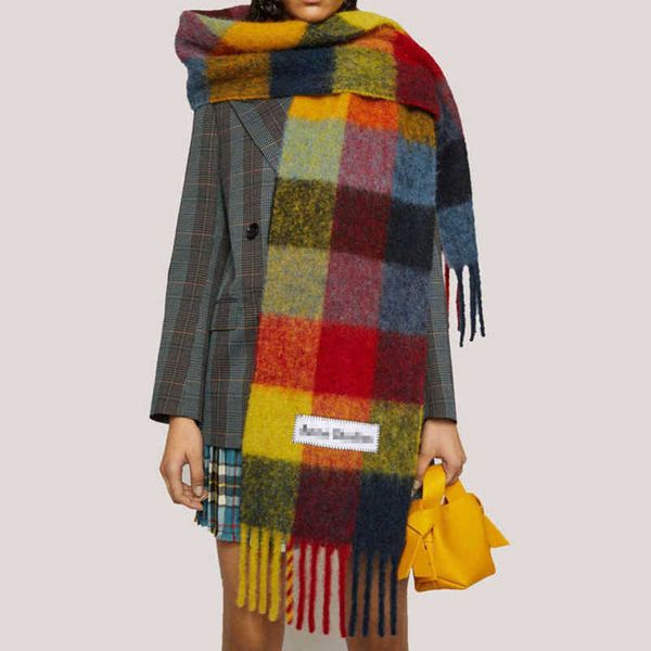 luxury fashion ac scarf men's women shawls imitation cashmere wraps rainbow thick beard lattice neckerchief tassel warm bib female bw7o, Blue;gray
luxury fashion ac scarf men's women shawls imitation cashmere wraps rainbow thick beard lattice neckerchief tassel warm bib female bw7o, Blue;gray