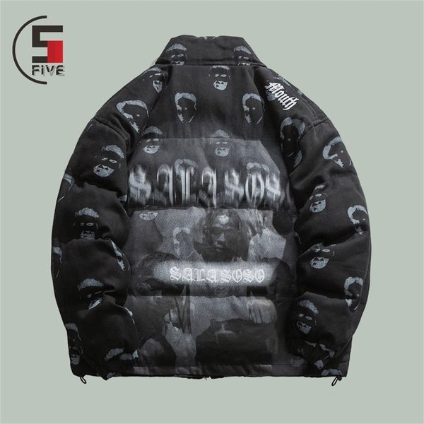 mens down parkas winter vintage portrait print cottonpadded jackets street hip hop thick warm oversize outerwear 220923, Black
mens down parkas winter vintage portrait print cottonpadded jackets street hip hop thick warm oversize outerwear 220923, Black