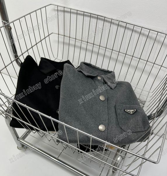xinxinbuy men designer coat jacket metal triangle label letter woolen fabric paris long sleeve women black khaki white m-2xl, Black;brown
xinxinbuy men designer coat jacket metal triangle label letter woolen fabric paris long sleeve women black khaki white m-2xl, Black;brown