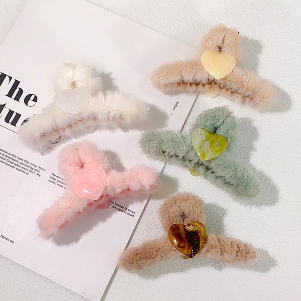 winter warm plush cross hair claws for women heart clmaps sweet toothed hairpins fashion hair accessories, Slivery;white
winter warm plush cross hair claws for women heart clmaps sweet toothed hairpins fashion hair accessories, Slivery;white