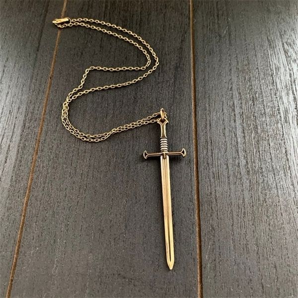 pendant necklaces sword necklace highlander bronze charm katana brass fantasy jewelry excalibur blade slay fashion men women gift gothic 220, Silver
pendant necklaces sword necklace highlander bronze charm katana brass fantasy jewelry excalibur blade slay fashion men women gift gothic 220, Silver