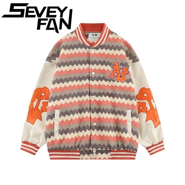 mens jackets seveyfan mens jacket hip hop jackets men retro crooked stripe cloth embroidery outwear loose patchwork color streetwear couples, Black;brown
mens jackets seveyfan mens jacket hip hop jackets men retro crooked stripe cloth embroidery outwear loose patchwork color streetwear couples, Black;brown