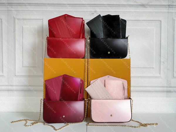 3 pcs/set designers women shoulder bags luxurys handbags brown flower messenger chain strap cross body ladies flap purse wallet
3 pcs/set designers women shoulder bags luxurys handbags brown flower messenger chain strap cross body ladies flap purse wallet