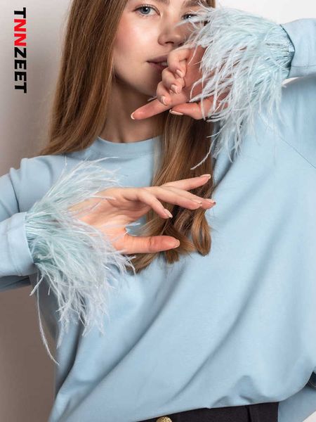 women's t-shirt tnnzeet casual feather t shirt women long sleeve summer streetwear o neck elegant solid fashion tees female wholesale, White
women's t-shirt tnnzeet casual feather t shirt women long sleeve summer streetwear o neck elegant solid fashion tees female wholesale, White