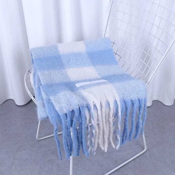 ac luxury men women scarf fashion shawls imitation cashmere thick beard wraps rainbow lattice mohair warm female student shawl bib sxop, Blue;gray
ac luxury men women scarf fashion shawls imitation cashmere thick beard wraps rainbow lattice mohair warm female student shawl bib sxop, Blue;gray