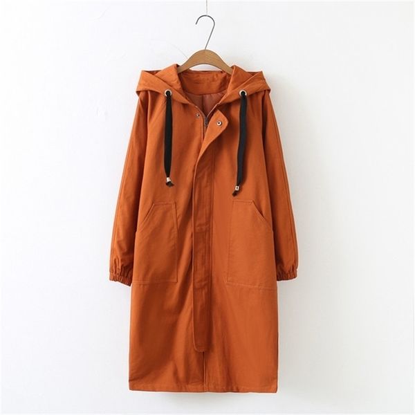 women's trench coats female windbreaker spring korean hooded long trench coat female loose overcoat women basic coats clothing gabardin, Tan;black
women's trench coats female windbreaker spring korean hooded long trench coat female loose overcoat women basic coats clothing gabardin, Tan;black