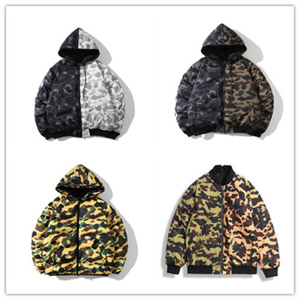 casual parka winter jackets puffer jacket men hoodies shark hip hop reflective embroidery camouflage wear on both sides keep warm, Black
casual parka winter jackets puffer jacket men hoodies shark hip hop reflective embroidery camouflage wear on both sides keep warm, Black