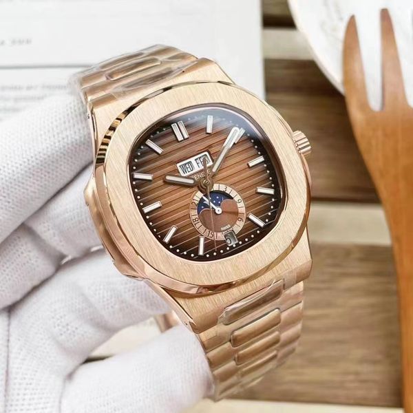 designer watches pp first steel king calendar moon nautilus gold watch men's automatic machinery phase wrist colorfast 904 fine steel 4, Slivery;brown
designer watches pp first steel king calendar moon nautilus gold watch men's automatic machinery phase wrist colorfast 904 fine steel 4, Slivery;brown