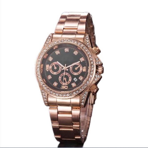 

famous classic designer style men watches luxury fashion crystal diamond women quartz large dial watch wholesale aaa, Slivery;brown