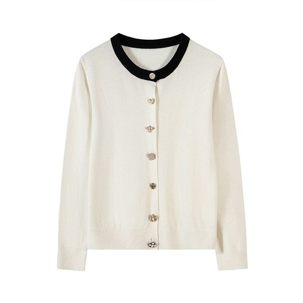 womens knits tees suyadream 100%merino wool cardigans single breasted contrast round collar chic sweaters for woman fall winter white jacket
womens knits tees suyadream 100%merino wool cardigans single breasted contrast round collar chic sweaters for woman fall winter white jacket