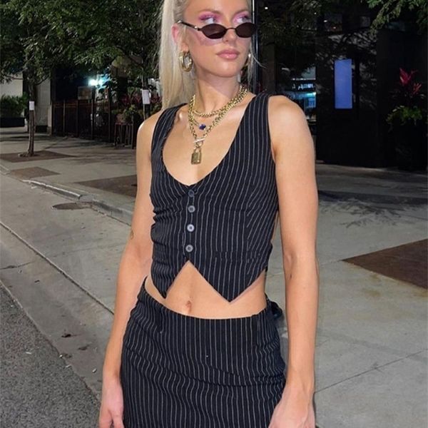 two piece dress dulzura stripe print women 2 pieces irregular v neck vest mini skirt set streetwear fashion crop autumn winter clothes 22092, White
two piece dress dulzura stripe print women 2 pieces irregular v neck vest mini skirt set streetwear fashion crop autumn winter clothes 22092, White