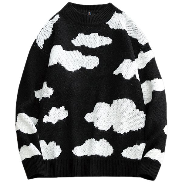 men's sweaters harajuku japanese style hip hop loose pullover sweater oversized knitted women and men sweaters hipster jersey jumper 02, White;black
men's sweaters harajuku japanese style hip hop loose pullover sweater oversized knitted women and men sweaters hipster jersey jumper 02, White;black