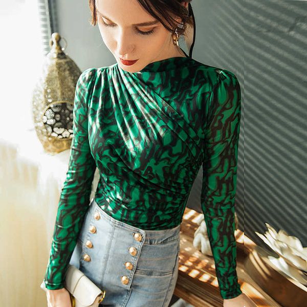 women's t-shirt printed mesh long sleeve folds womens tshirt casual fashion t shirt ladies fashion european tee shirt t220926, White
women's t-shirt printed mesh long sleeve folds womens tshirt casual fashion t shirt ladies fashion european tee shirt t220926, White