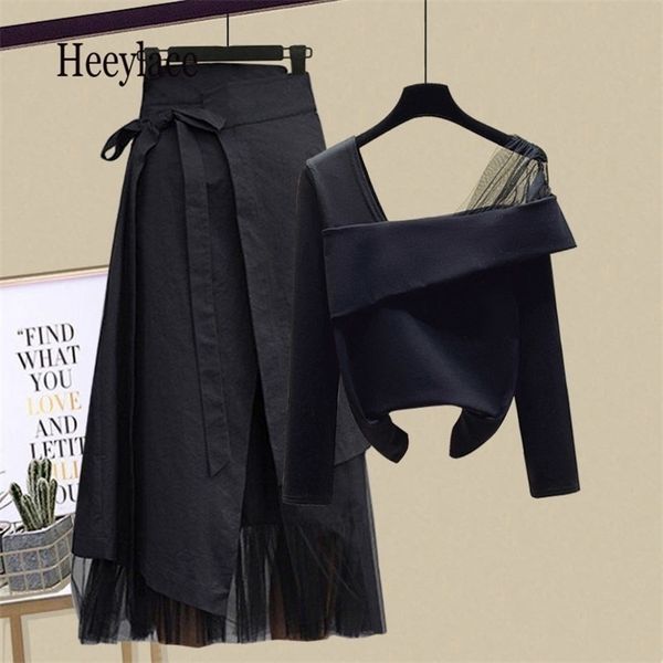 two piece dress women sets mesh patchwork slash neck asymmetric skirt 2 piece suit female party suits elegant casual two piece set 220924, White
two piece dress women sets mesh patchwork slash neck asymmetric skirt 2 piece suit female party suits elegant casual two piece set 220924, White