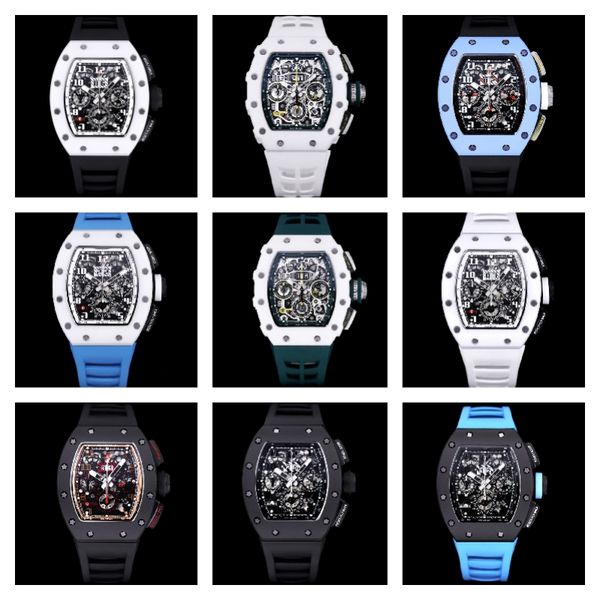 011 montre de luxe mens watches 7750 chronograph mechanical movement ceramic case rubber strap luxury watch wristwatches, Slivery;brown
011 montre de luxe mens watches 7750 chronograph mechanical movement ceramic case rubber strap luxury watch wristwatches, Slivery;brown