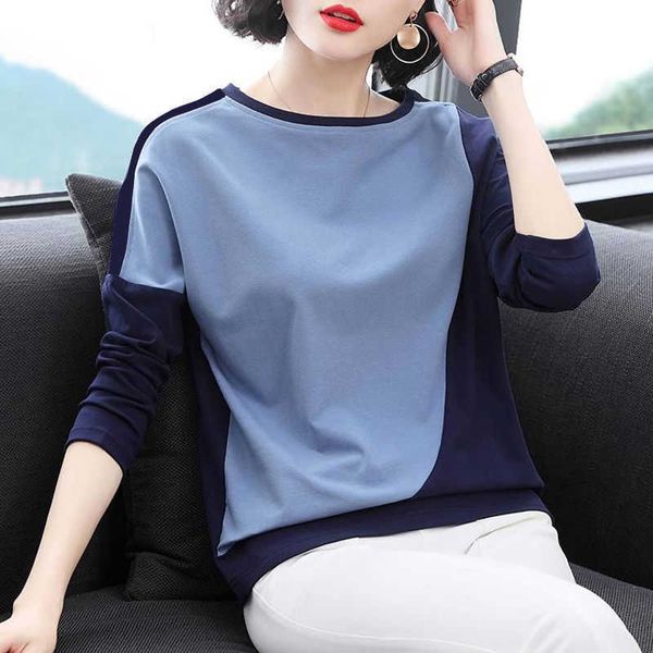 women's t-shirt office lady fashion patchwork o-neck skinny long sleeved t-shirts spring autumn asymmetrical popularity women's cl, White
women's t-shirt office lady fashion patchwork o-neck skinny long sleeved t-shirts spring autumn asymmetrical popularity women's cl, White