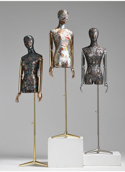 nice women mannequin fashion fabric embroidery models shelves stand bendable hand for display, Khaki
nice women mannequin fashion fabric embroidery models shelves stand bendable hand for display, Khaki