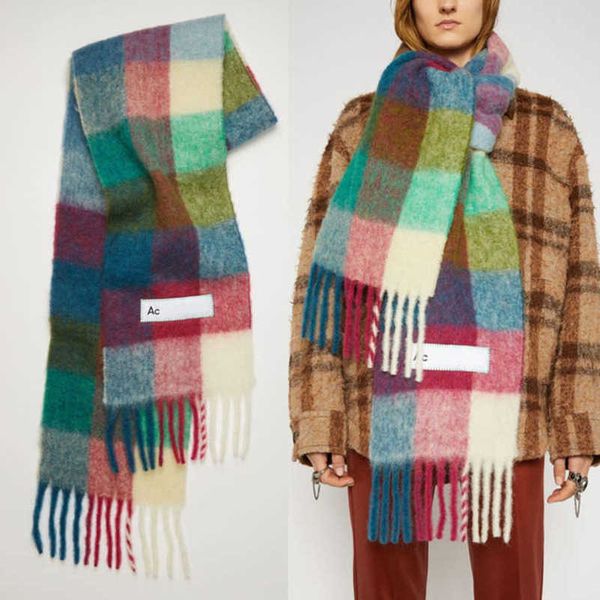 classic ac women men scarf luxury shawls imitation cashmere wraps fashion students rainbow plaid neckerchief versatile warm bib female kigl, Blue;gray
classic ac women men scarf luxury shawls imitation cashmere wraps fashion students rainbow plaid neckerchief versatile warm bib female kigl, Blue;gray
